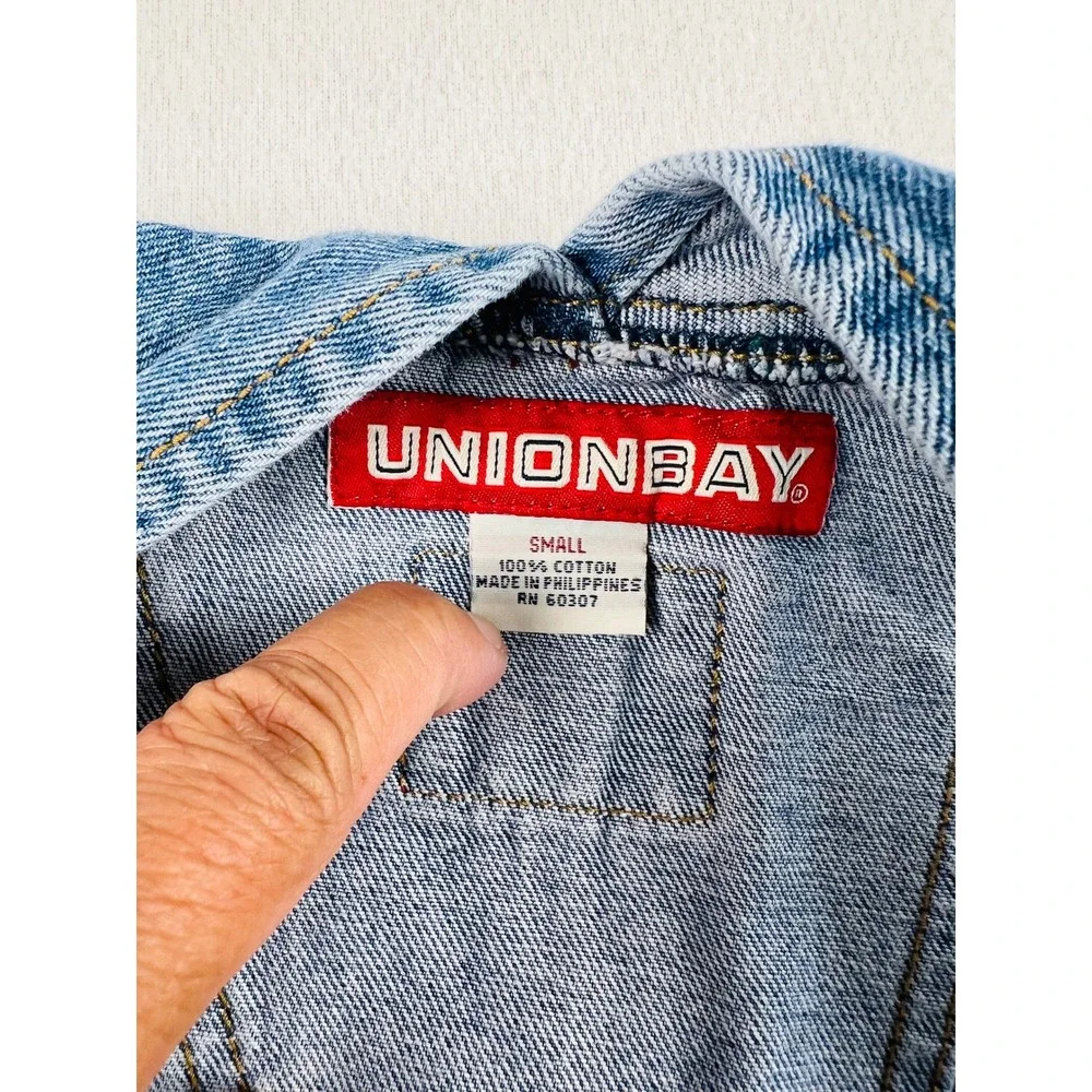 Vintage Unionbay Denim Overalls Mens Small Light Wash 90s Bib‎ Workwear